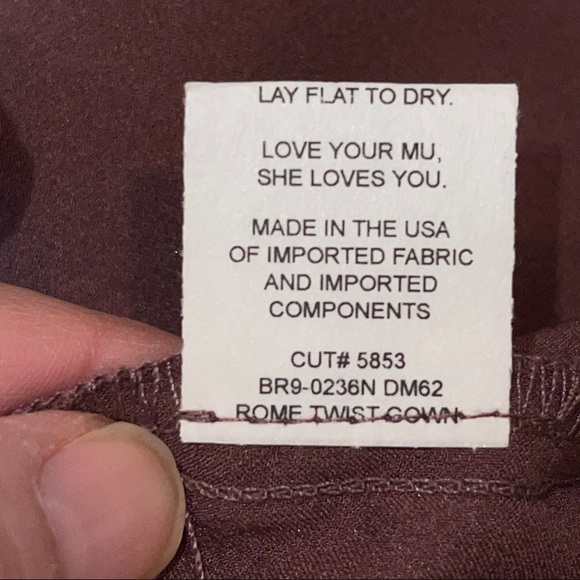 Show Me Your MuMu Rome Twist Gown Dusty Rose XS - Picture 15 of 17